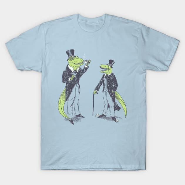 Tea Rex and Velo Sir Raptor T-Shirt by Hillary White Rabbit